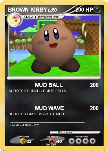 Pokemon BROWN KIRBY