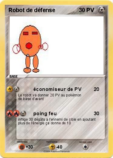 Pokemon Robot de défense 