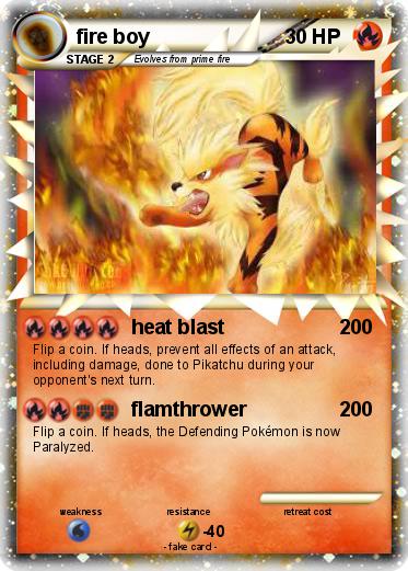 Pokemon fire boy