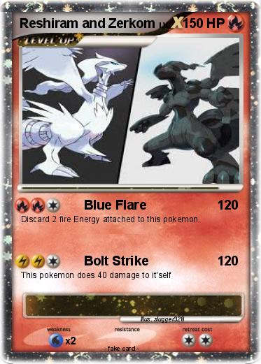 Pokemon Reshiram and Zerkom