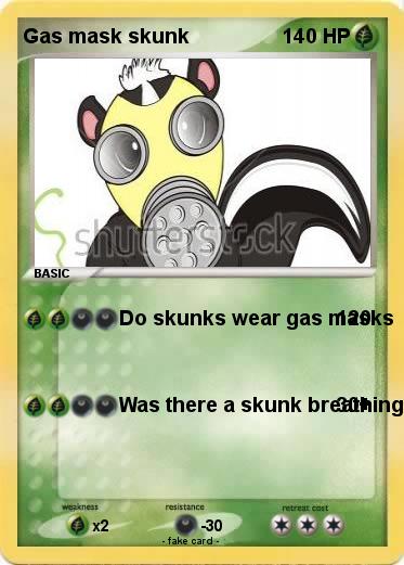 Pokemon Gas mask skunk