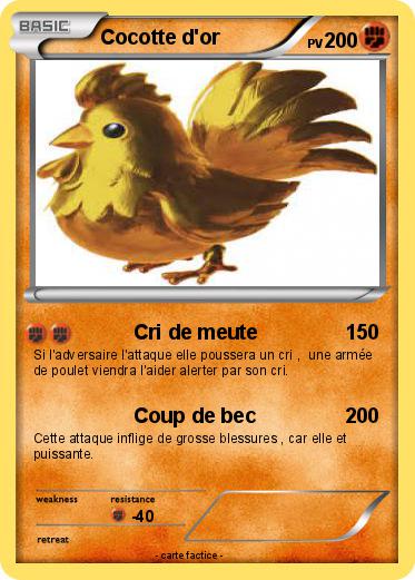 Pokemon Cocotte d'or