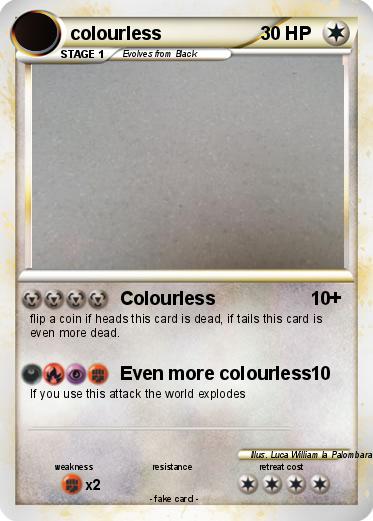 Pokemon colourless
