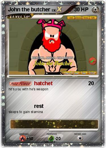 Pokemon John the butcher