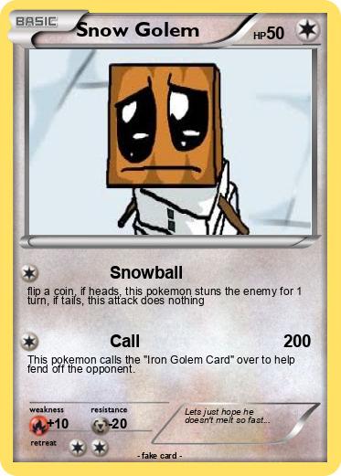Pokemon Snow Golem
