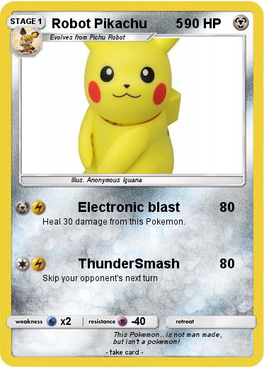 Pokemon Robot Pikachu        5