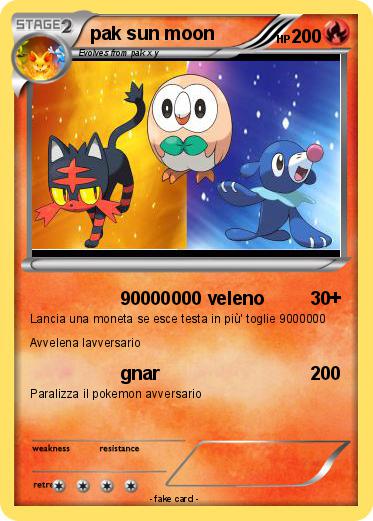 Pokemon pak sun moon