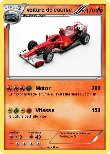 Pokemon voiture de course