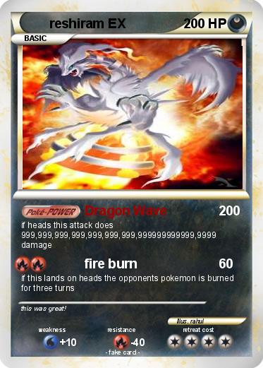 Pokemon reshiram EX