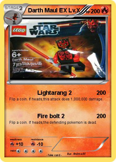 Pokemon Darth Maul EX Lv.X