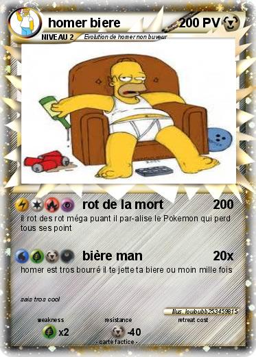 Pokemon homer biere