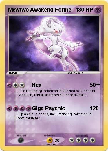 Pokemon Mewtwo Awakend Forme