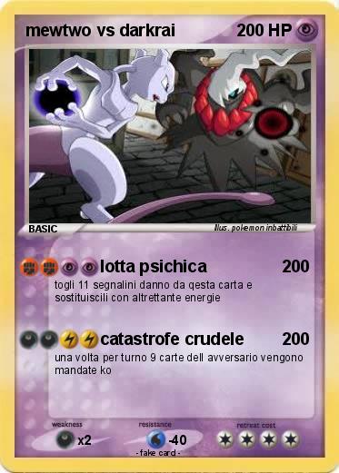 Pokemon mewtwo vs darkrai