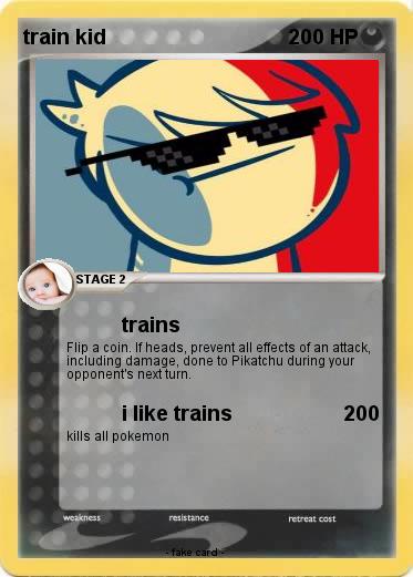 Pokemon train kid