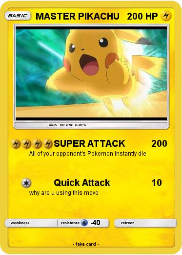 Pokemon MASTER PIKACHU