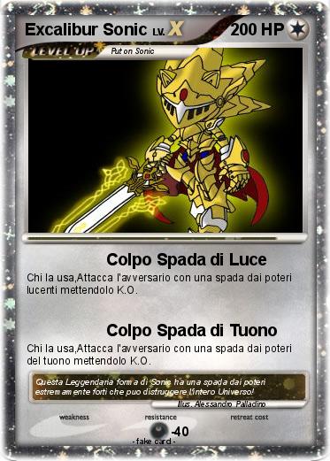 Pokemon Excalibur Sonic