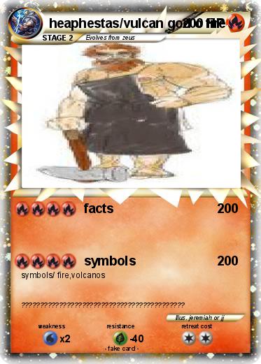 Pokemon heaphestas/vulcan god o fire