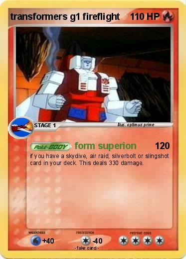 Pokemon transformers g1 fireflight