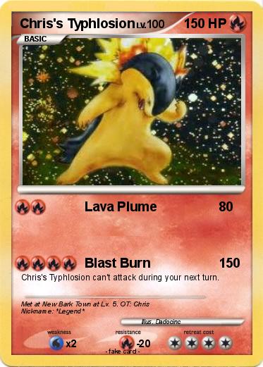 Pokemon Chris's Typhlosion