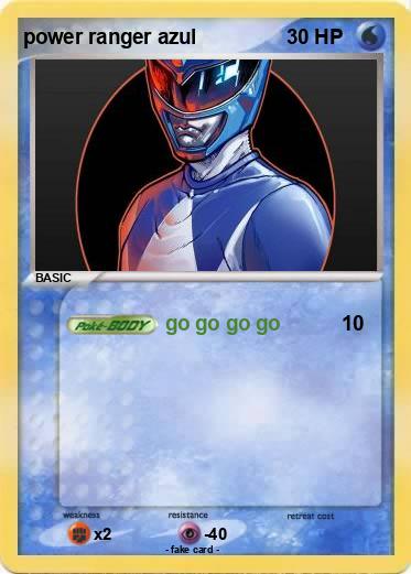 Pokemon power ranger azul