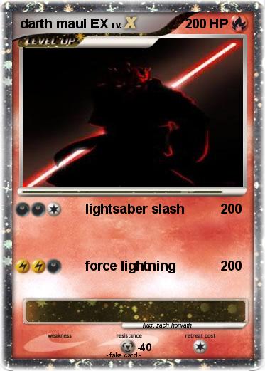 Pokemon darth maul EX