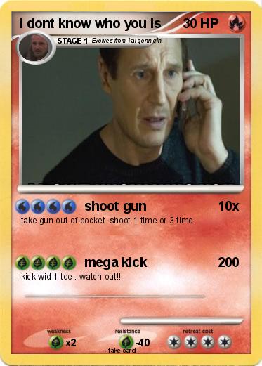 Pokemon i dont know who you is