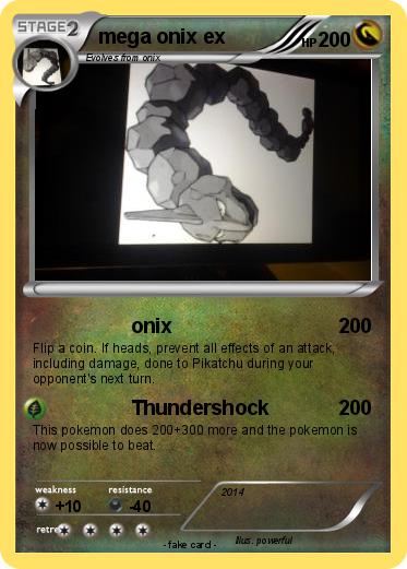 Pokemon mega onix ex