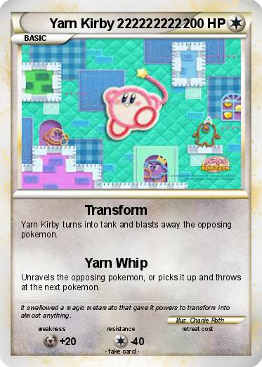 Pokemon Yarn Kirby 222222222
