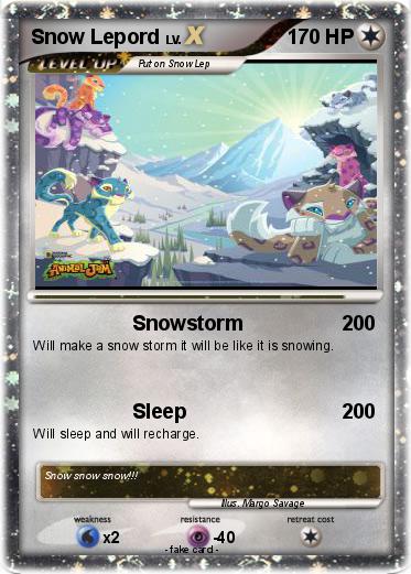 Pokemon Snow Lepord