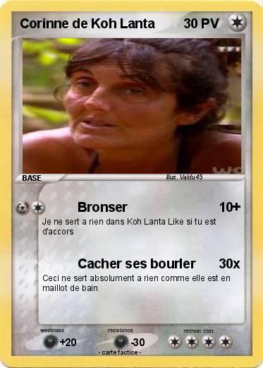 Pokemon Corinne de Koh Lanta