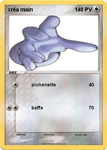 Pokemon créa main