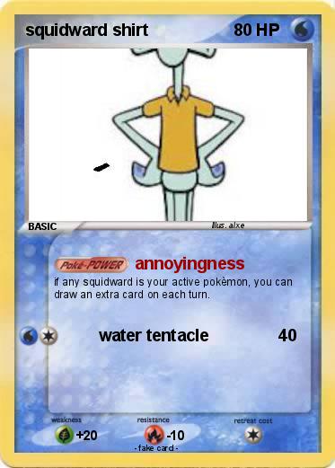 Pokemon squidward shirt