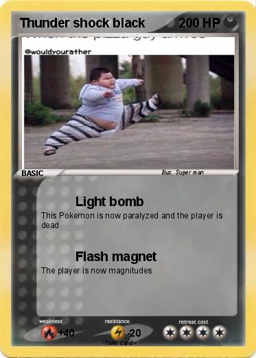 Pokemon Thunder shock black