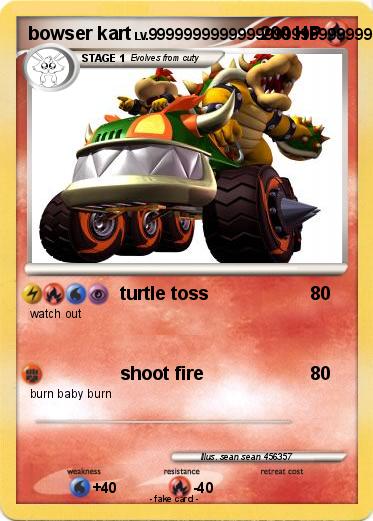 Pokemon bowser kart