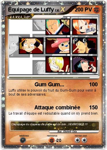 Pokemon Équipage de Luffy