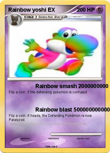 Pokemon Rainbow yoshi EX