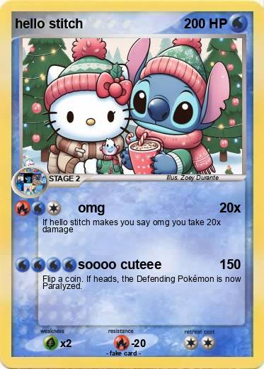Pokemon hello stitch