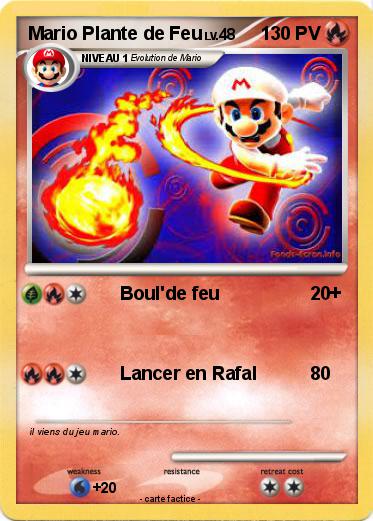 Pokemon Mario Plante de Feu