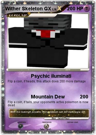 Pokemon Wither Skeleton GX