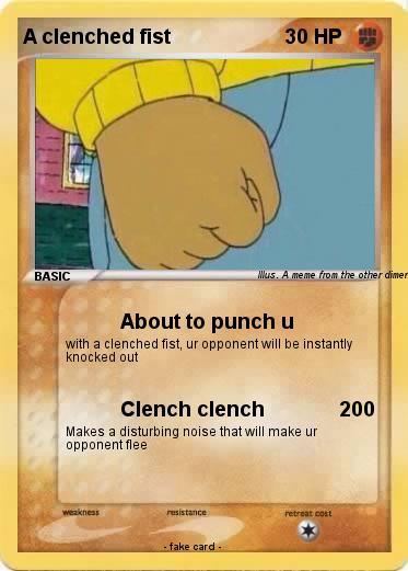 Pokemon A clenched fist