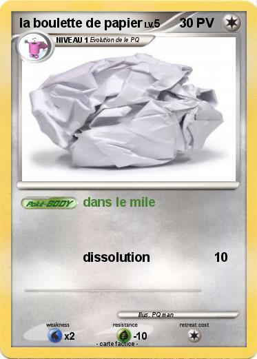 Pokemon la boulette de papier