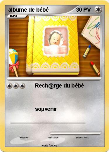 Pokemon albume de bébé