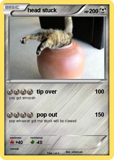 Pokemon head stuck