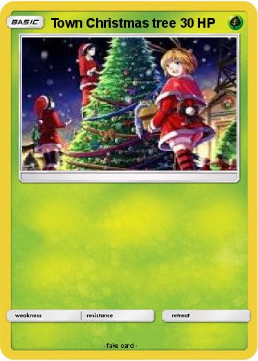 Pokemon Town Christmas tree