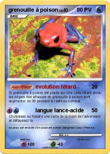 Pokemon grenouille à poison