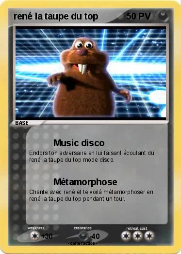 Pokemon rené la taupe du top