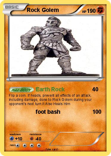Pokemon Rock Golem