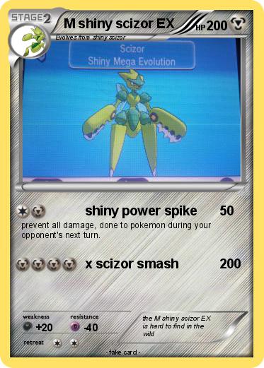 Pokemon M shiny scizor EX