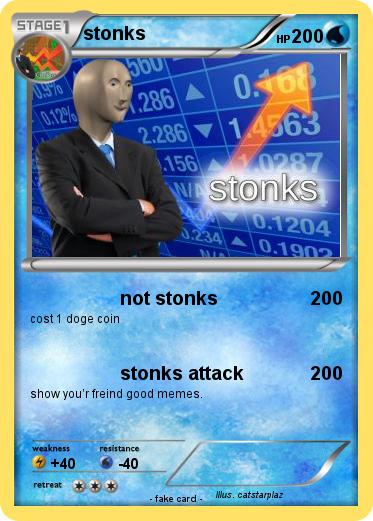Pokemon stonks