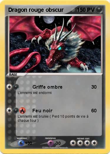 Pokemon Dragon rouge obscur